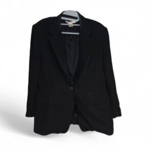 Vintage NYGARD Collection Blazer Black Suit Jacket Womens Size 16P